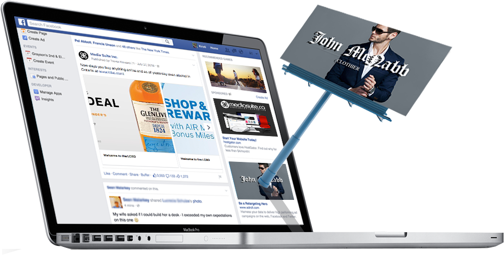 Online Advertising - Media Internet Advertising (1000x545), Png Download