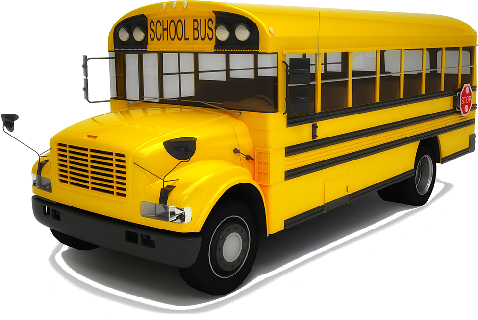 Below You Will Find The Bus Routes For All Three Campuses - School Bus Free Png (987x669), Png Download