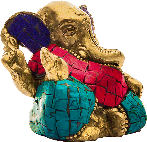 Lord Ganesh Showpiece In Brass - Animal Figure (500x750), Png Download