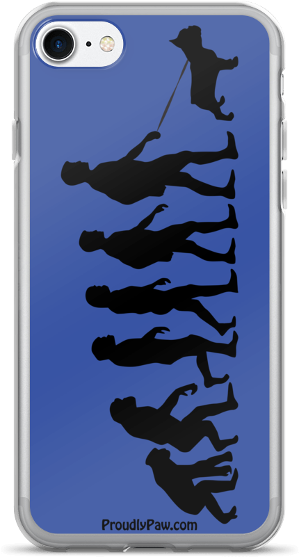 Evolution French Bulldog - Iphone (1000x1000), Png Download
