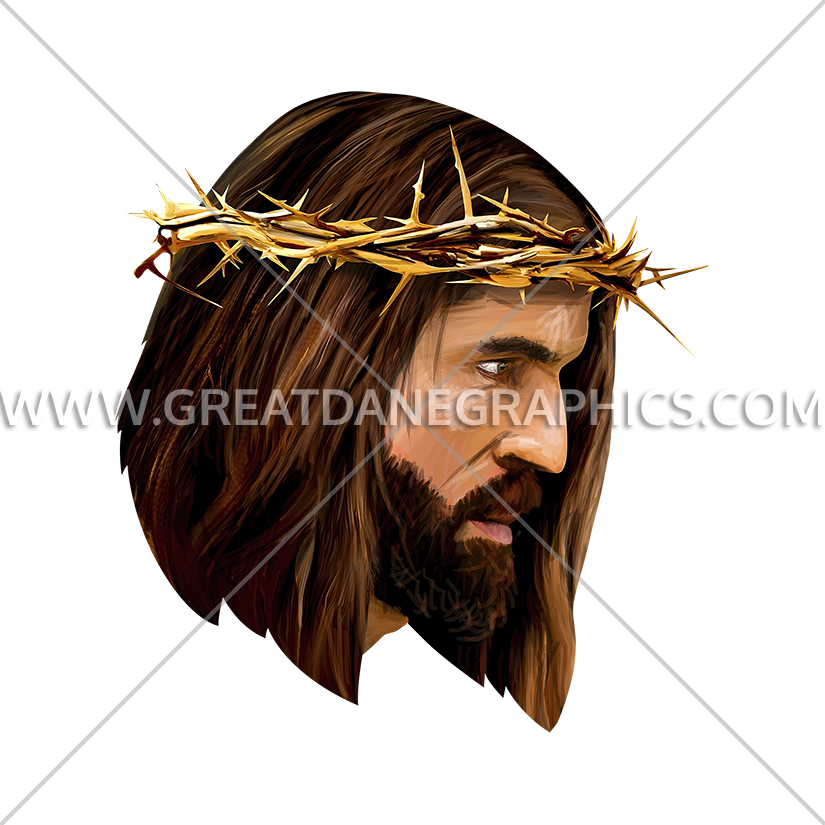 825 X 825 6 - Portrait Jesus With Thorn Crown (825x825), Png Download