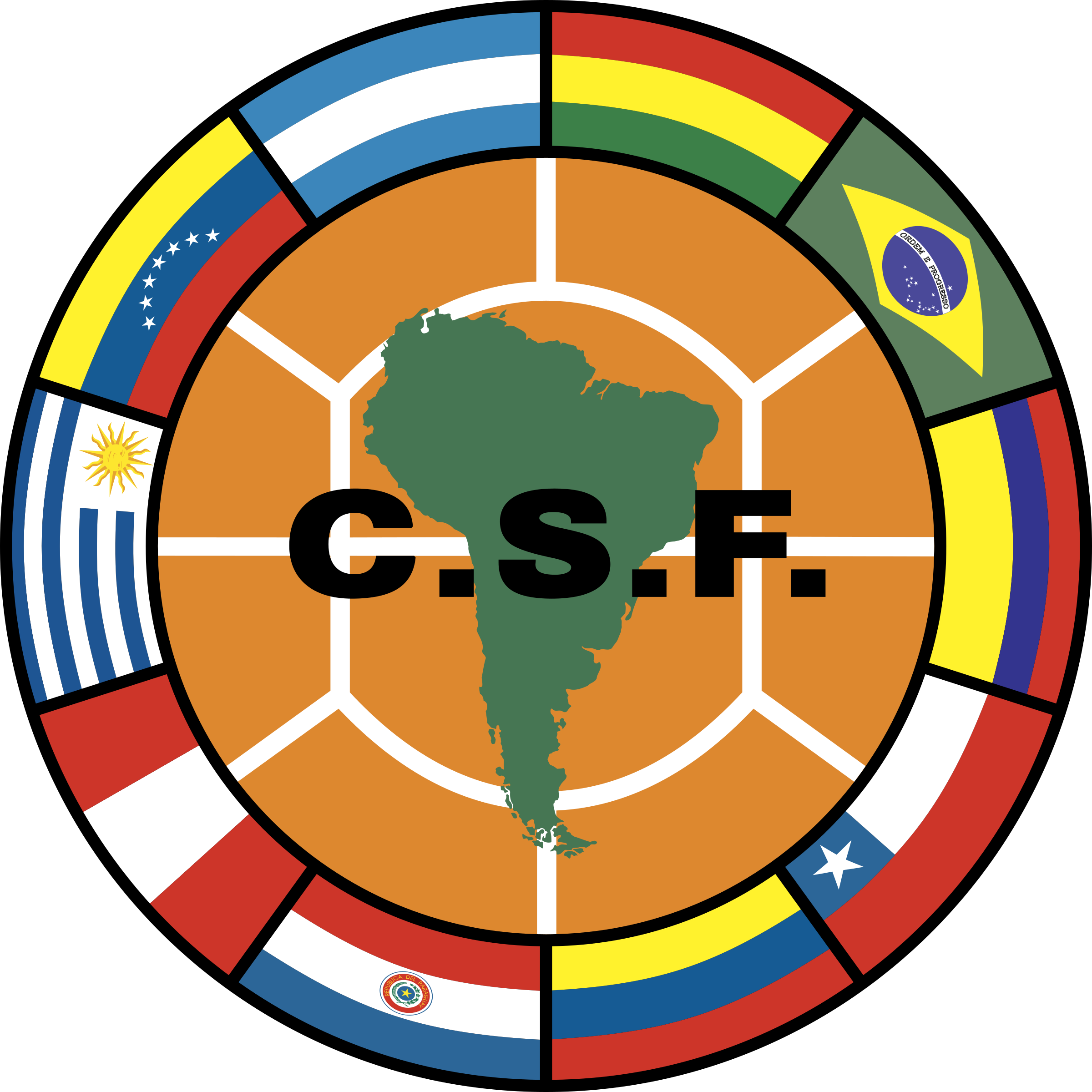 Conmebol Logo Png Transparent - Wc Qualification South America Logo (2400x2400), Png Download