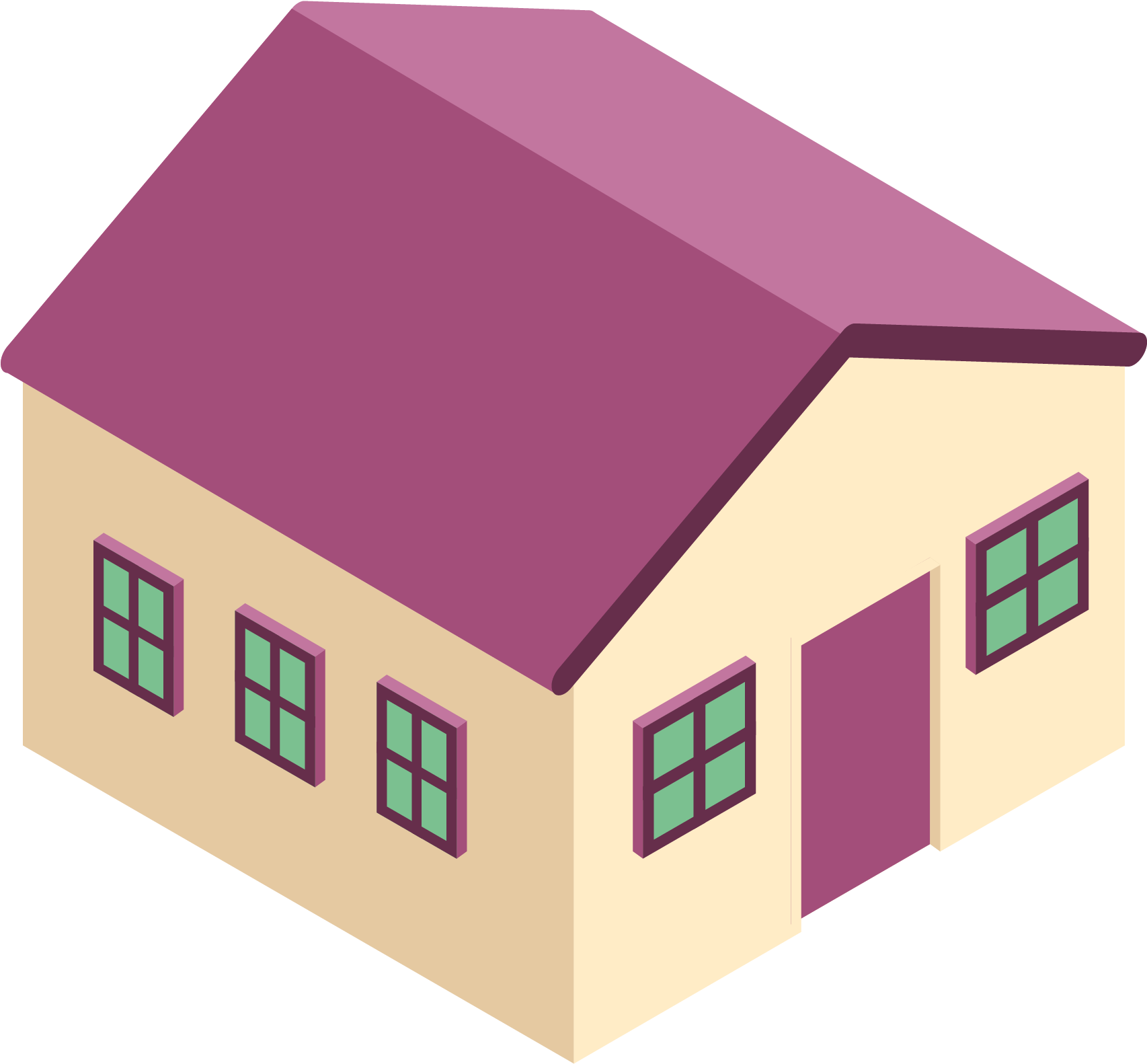 5d House Building Living Png And Vector Image - House (2501x2501), Png Download