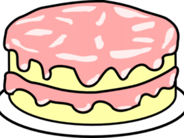 Frosting Clipart Cack - Colouring Pictures Of Cake (640x480), Png Download