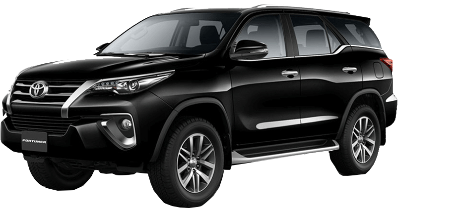 Fortuner - Toyota Fortuner 2018 Black (1021x463), Png Download