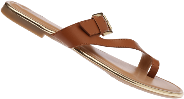 Womens Slipon Flat Chappal - Flip-flops (640x960), Png Download