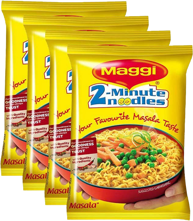 Maggi Noodles 4 Pack (1000x1000), Png Download