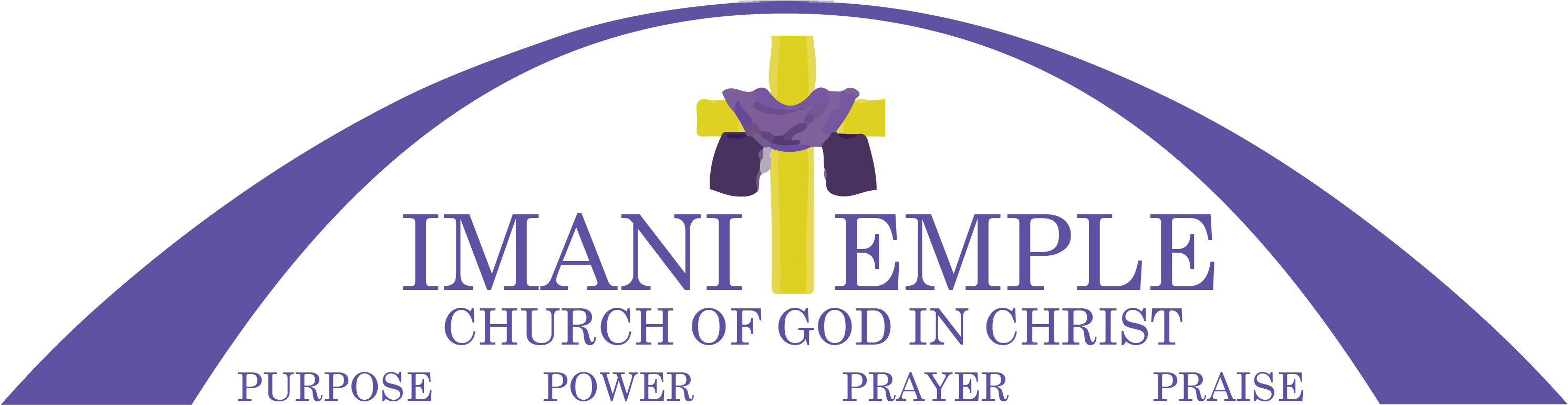 Imani Temple Of Temecula - Graphic Design (2984x779), Png Download