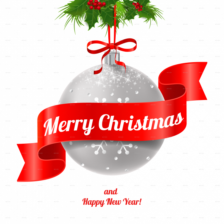 Christmas And Happy New Year Pic - Merry Christmas Png Logo (728x728), Png Download