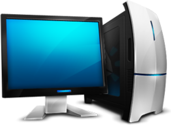 Computer Png Free Download - Blue My Computer Icon (600x600), Png Download
