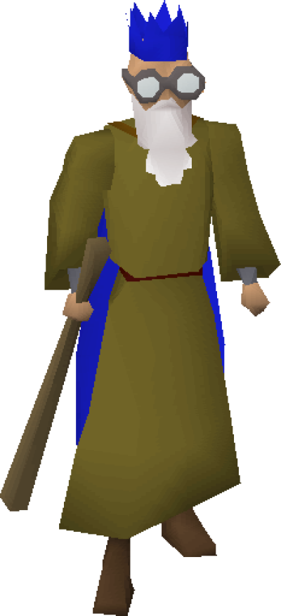Wise Old Man - Old Man Runescape (400x878), Png Download