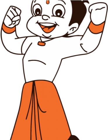 Original - Chota Bheem Black And White (640x480), Png Download