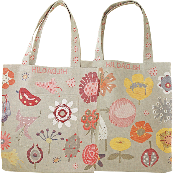 Acrylic Tote Bag Flowers Small - Tote Bag (587x587), Png Download