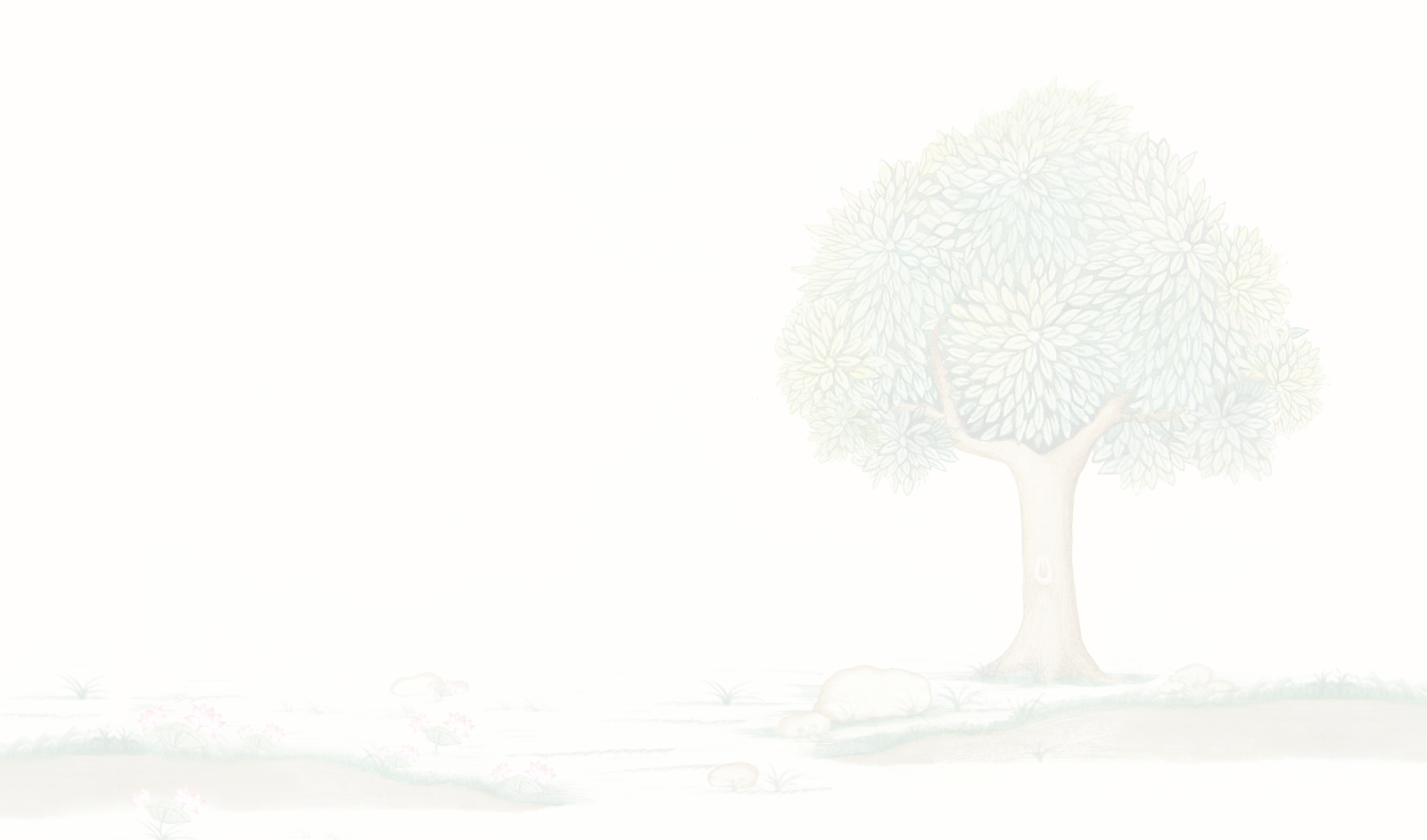About Tree Old - Floral Design (1600x943), Png Download