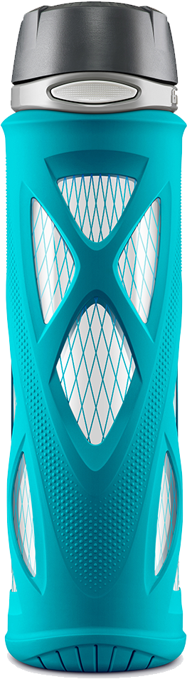 Atlas 20oz Glass Water Bottle - Zulu Water Bottle Blue (1000x1000), Png Download