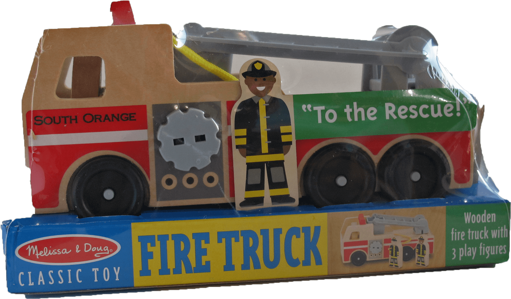 Customized South Orange Fire Truck Melissa & Doug - Toy Vehicle (2112x2112), Png Download