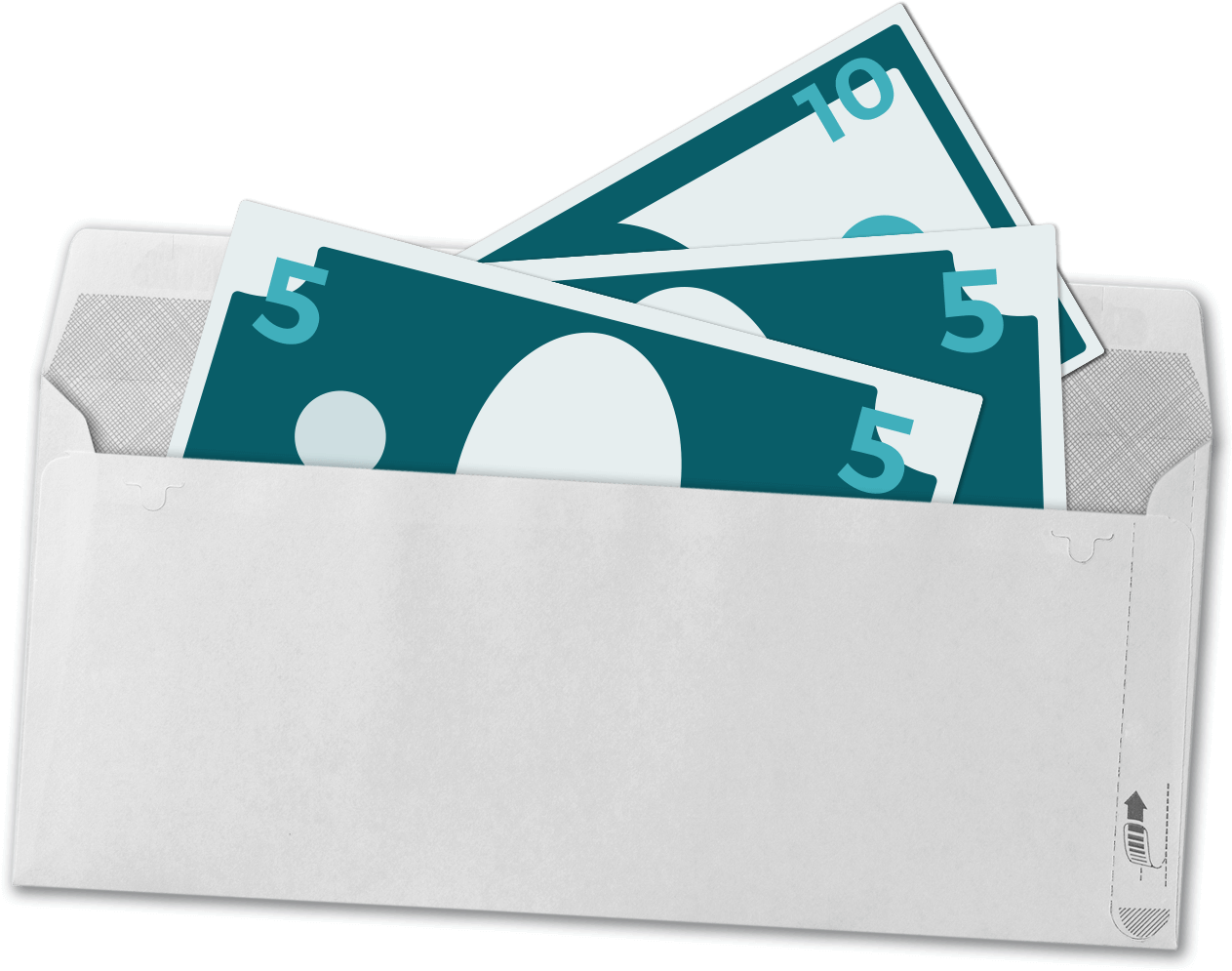 Got Some Leftover Notes - Envelope (1700x1200), Png Download