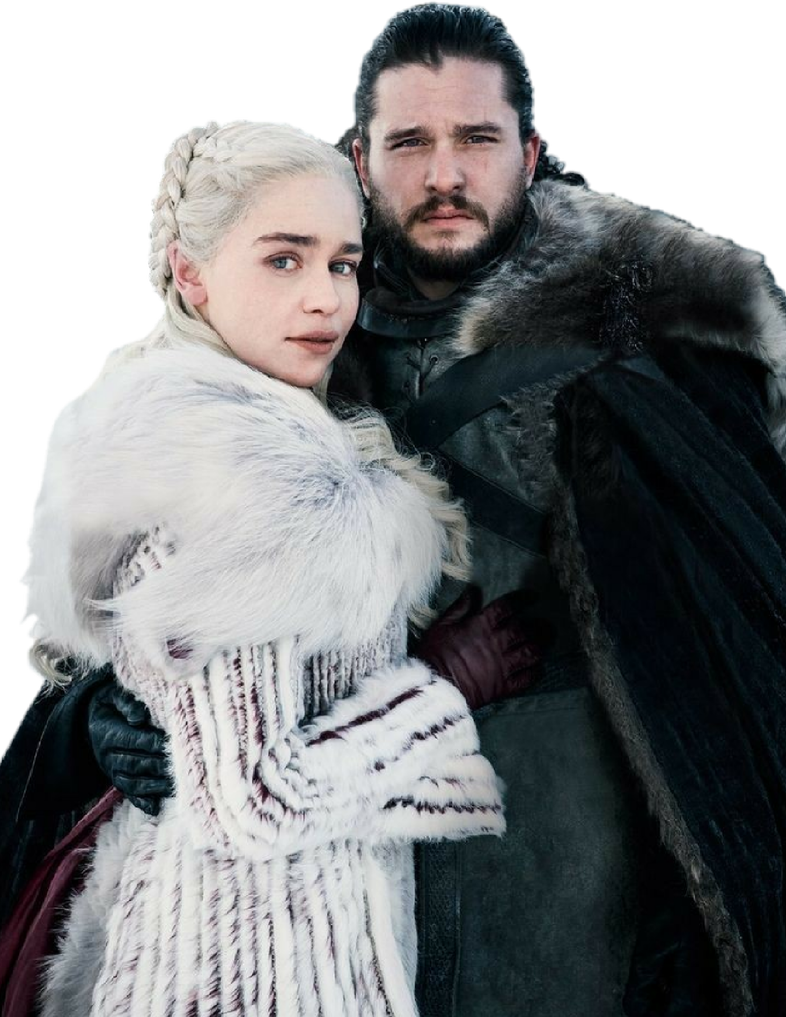 Jon Snow And Daenerys Targaryen-got Png By Nickelbackloverxoxox - Daenerys And Jon Snow Season 8 (786x1017), Png Download