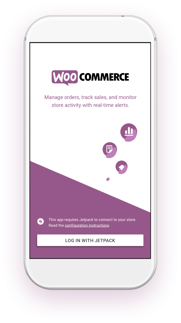 The Woocommerce App Is Powered By Jetpack - Woocommerce App (602x1070), Png Download