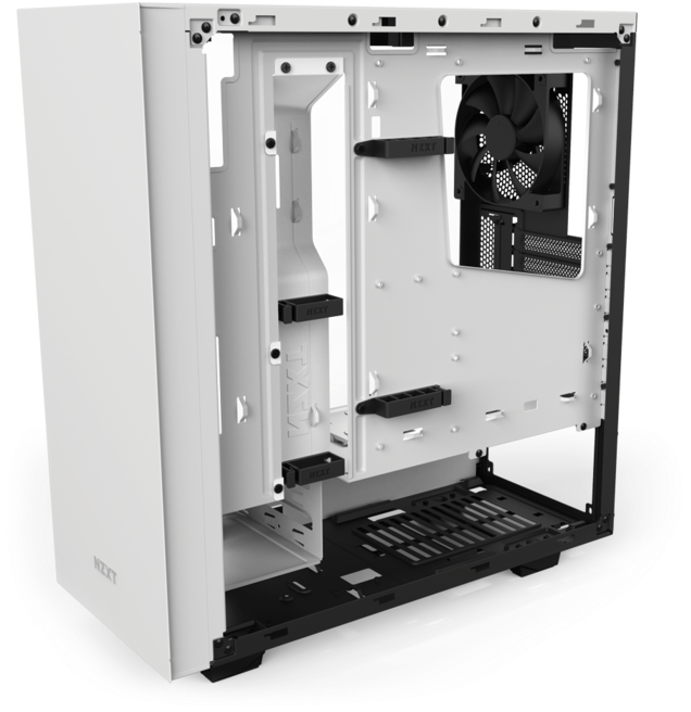 Large 6ae2e2c0c6b31e26 - Nzxt S340 Elite White Atx Mid Tower Case (700x700), Png Download