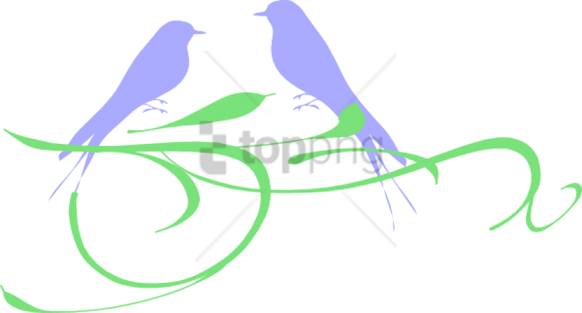 Free Png How To Set Use Love Birds Svg Vector Png Image - Bird Silhouette (850x457), Png Download