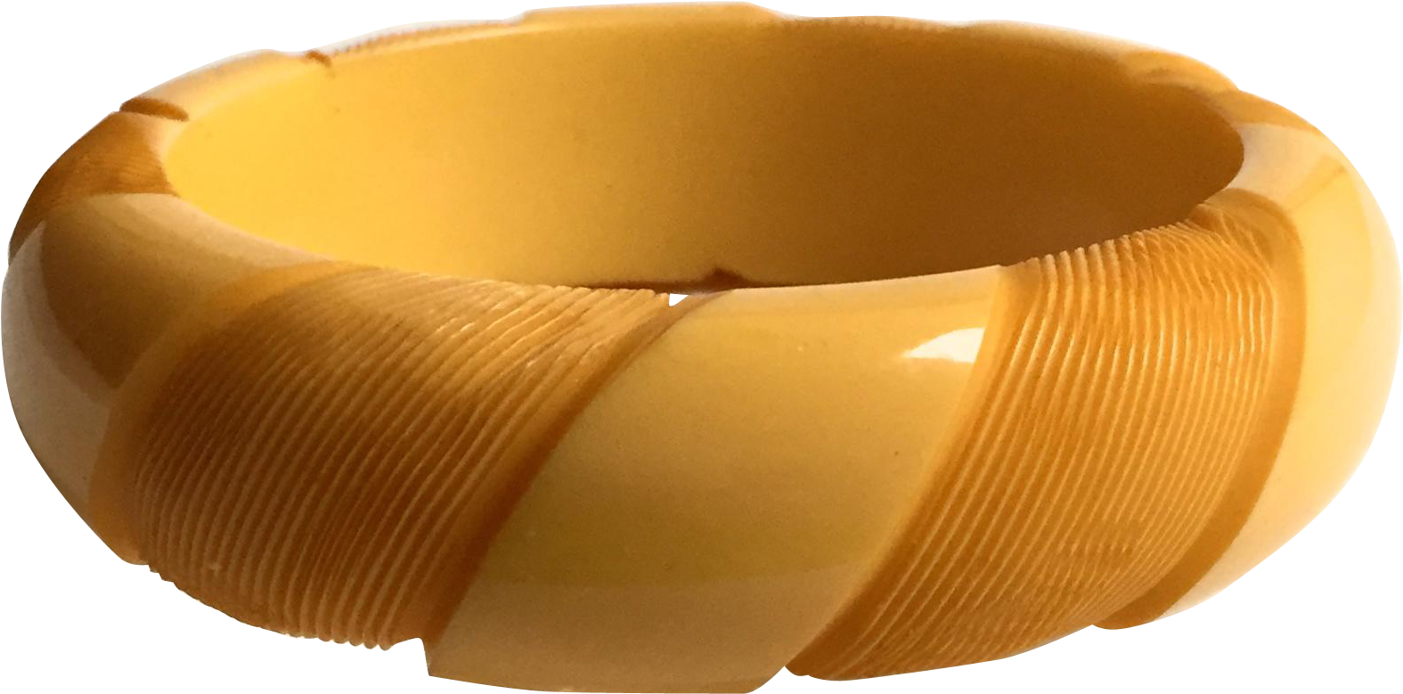 Bakelite Bangle Bracelet In A Pinwheel Carved Design - Bangle (1574x1574), Png Download