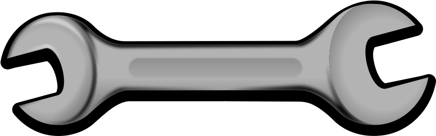Pitons Clipart Wrench - Wrench Clip Art (900x360), Png Download