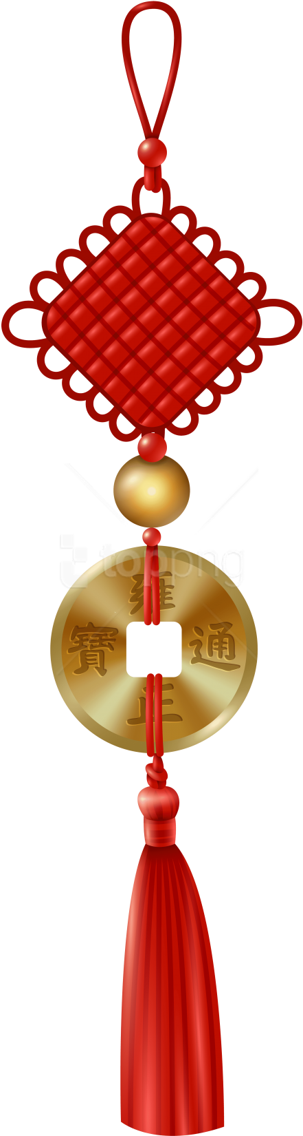 Free Png Chinese Hanging Decor Png Images Transparent - Chinese Hanging Decor (480x1676), Png Download