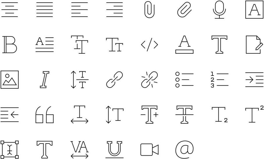 Text Editing Icons 64px - Editing Icons (960x600), Png Download