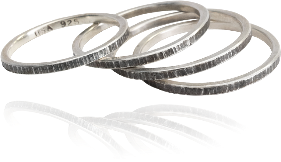 Stacking Rings - Titanium Ring (1200x1200), Png Download