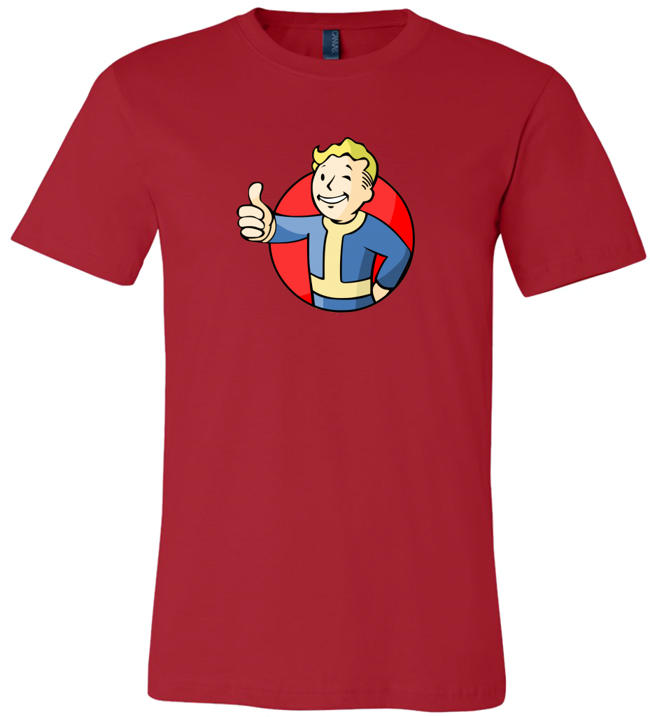 Fallout Vault Boy Thumbs Up Men's T-shirt - Shirt (1024x1024), Png Download