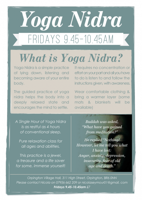 Yoga Nidra Returns To Ovh At New Times - Poster (500x702), Png Download