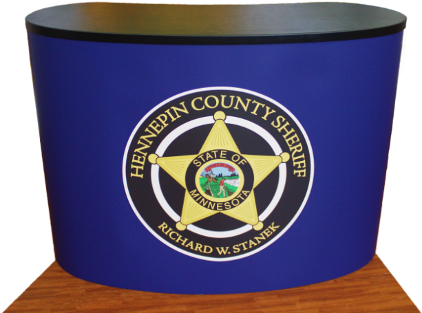 Trade Show Counter - Hennepin County Sheriff (745x470), Png Download