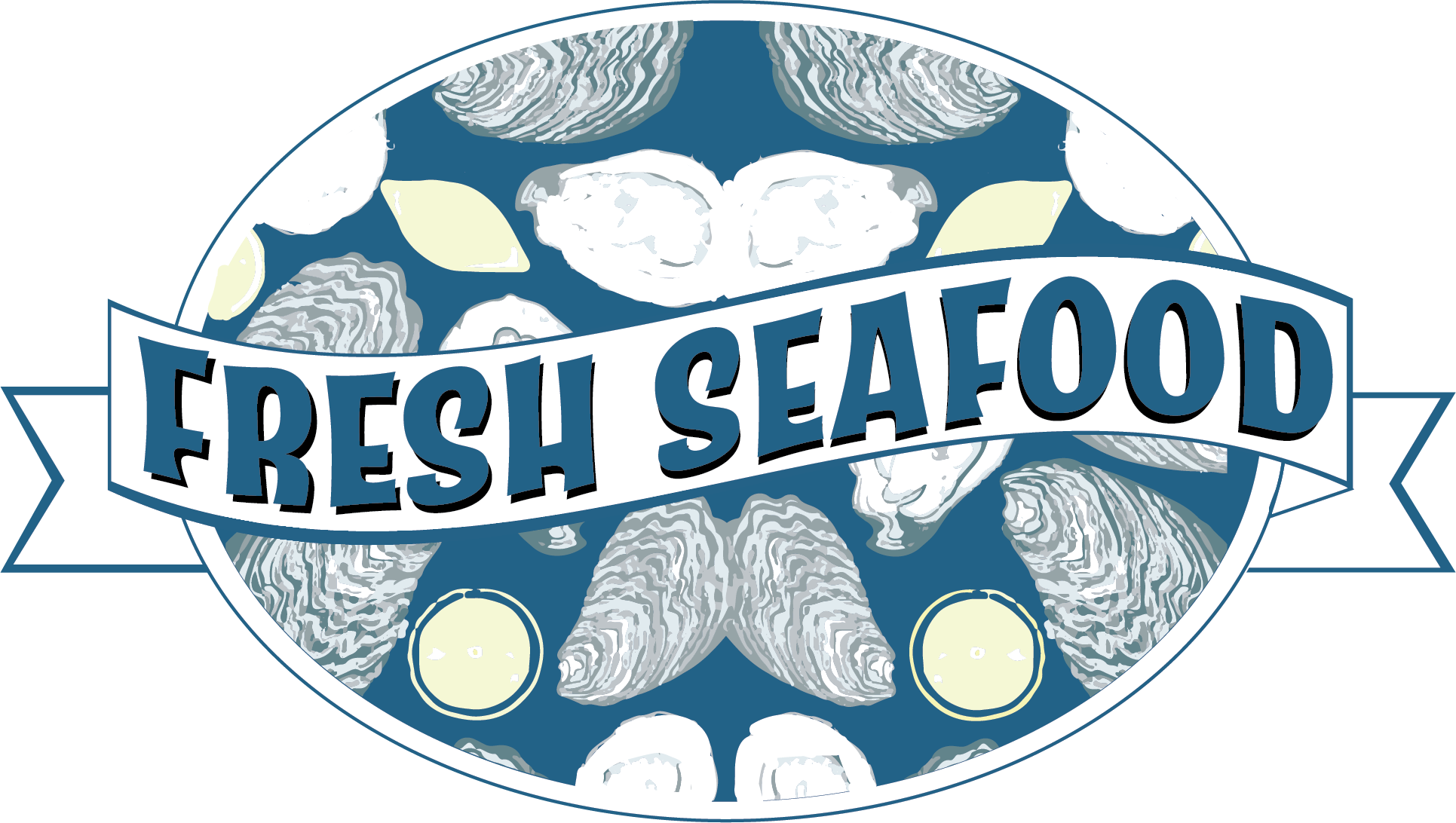 Raw Clipart Fresh Seafood - Illustration (1931x1092), Png Download