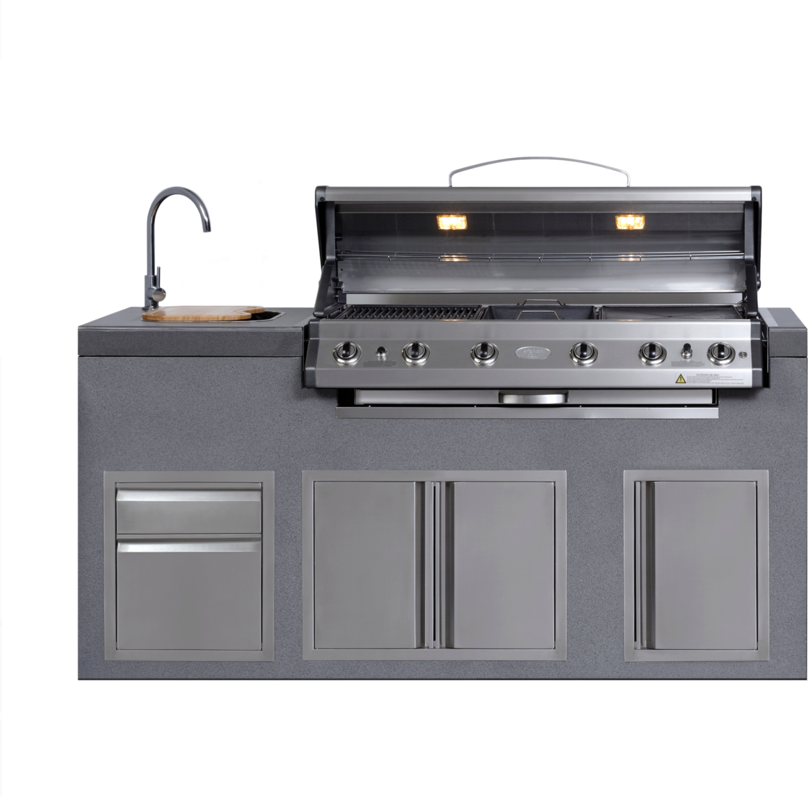 Neo Brighton Kitchen - Outdoor Kitchen Adelaide (1400x1143), Png Download