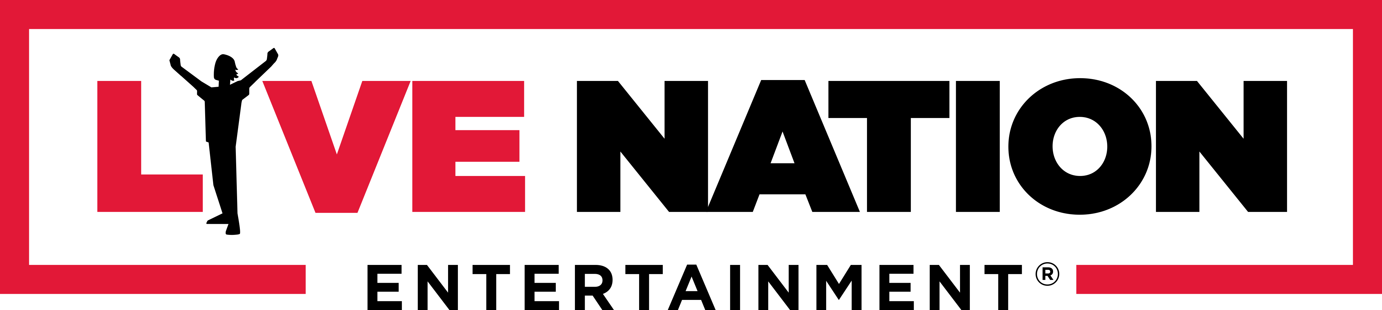 Corporate Logo - Live Nation Entertainment (4500x1011), Png Download