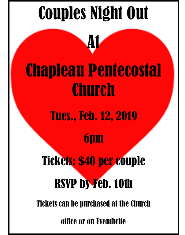 2019 Chapleau Pentecostal Church Couples Night Out - Album (605x768), Png Download