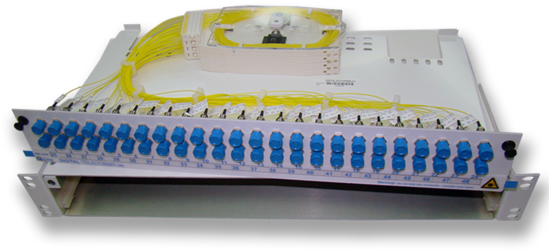 5u/19" With 48 Fc/upc Connectors, Singlemode - Machine (800x600), Png Download