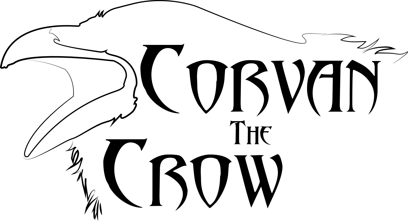 Corvan The Crow Logo - Illustration (1418x768), Png Download