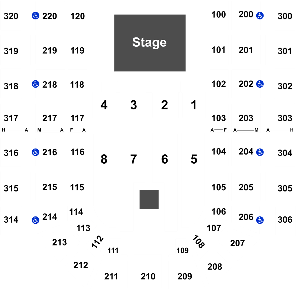 Randy Houser Tickets Verizon Wireless Center Thu, Oct - Ricoh Coliseum Seating Chart Wwe (1050x1050), Png Download