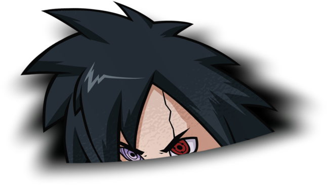 Madara Peeker Sticker - Anime (1280x1280), Png Download