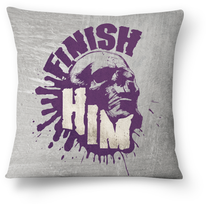 Almofada Finish Him De Jefersoncalongana - Cushion (800x800), Png Download