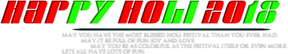 Holi Text Png - Graphic Design (1024x338), Png Download
