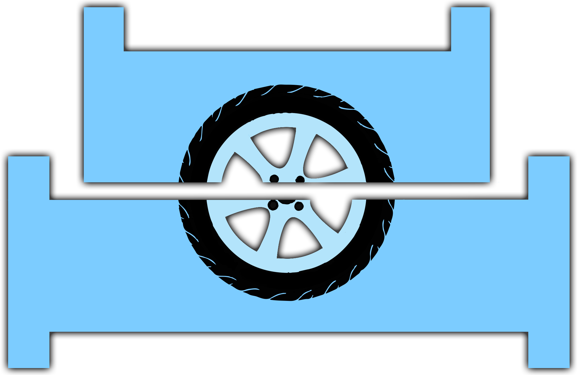 Car Wheel Clipart Jeep Tire - Circle (2000x1300), Png Download