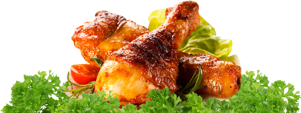 Transparent Background Chicken Roast Png (1010x441), Png Download