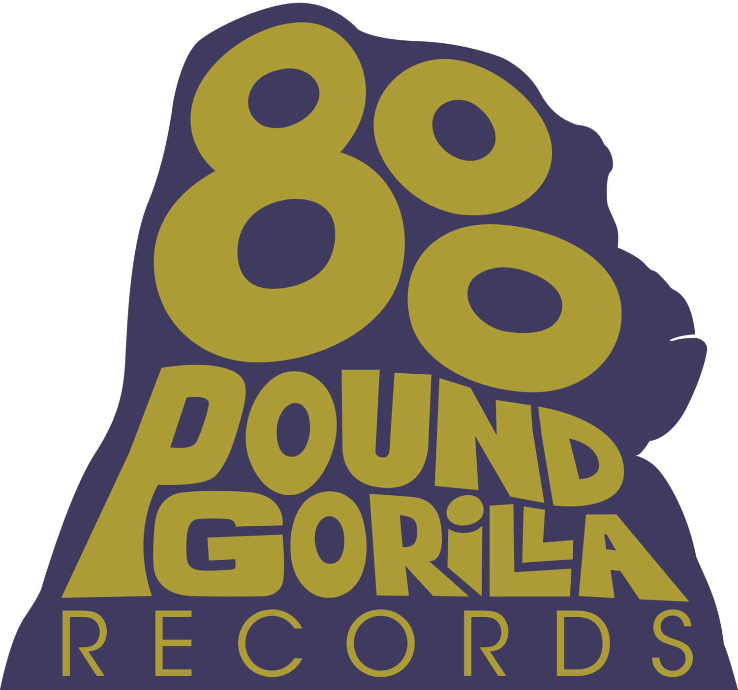 Gorilla Clipart Real - 800 Pound Gorilla Records (1500x1403), Png Download