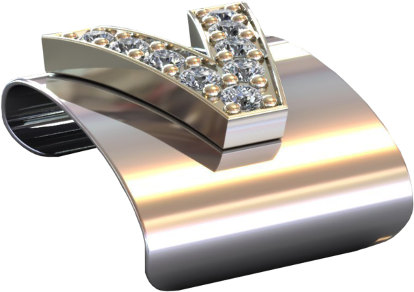 V Letter - Engagement Ring (1000x800), Png Download