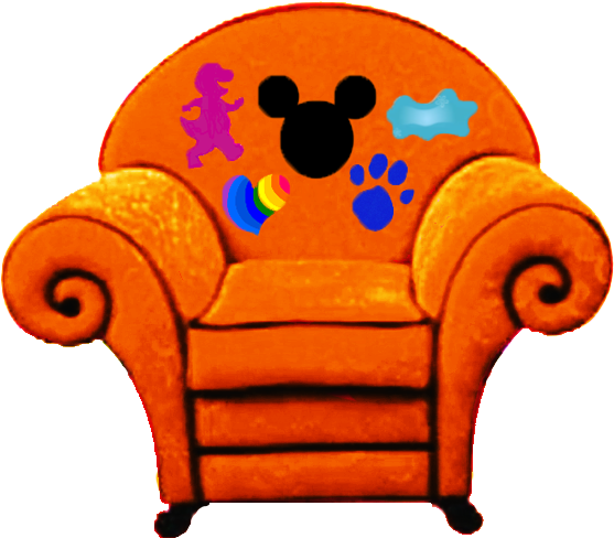 Discover Ideas About Blues Clues Thinking Chair - Blues Clues Chair Png (583x546), Png Download