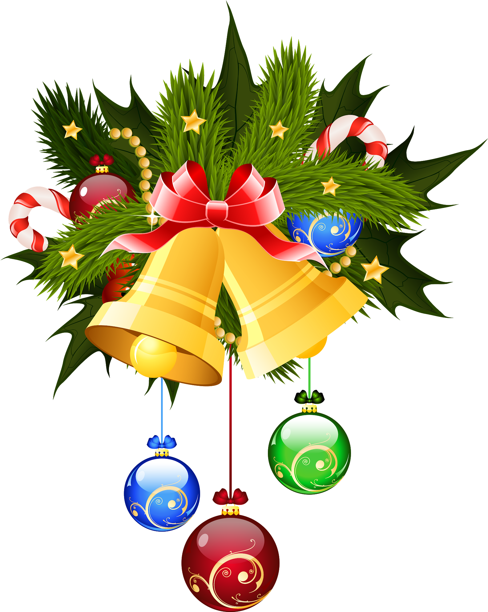 Pin By Pngsector On Christmas Png & Christmas Transparent - Christmas Bell Images Png (1585x1989), Png Download