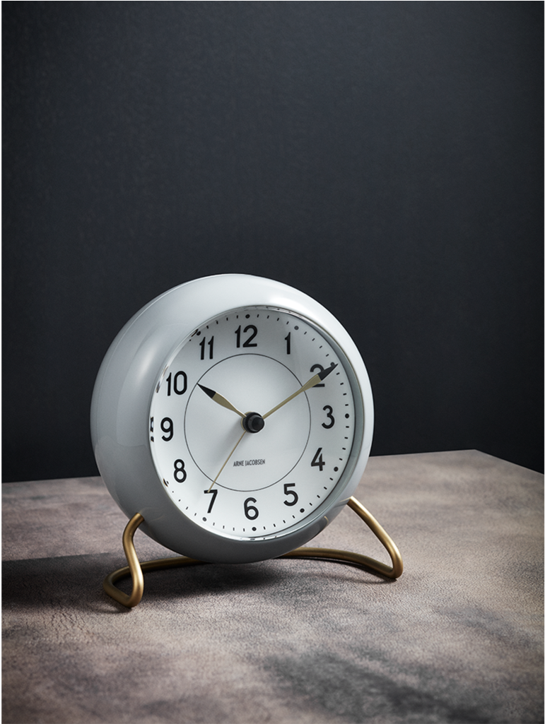 Arne Jacobsen Clock Table Grey (1024x1024), Png Download